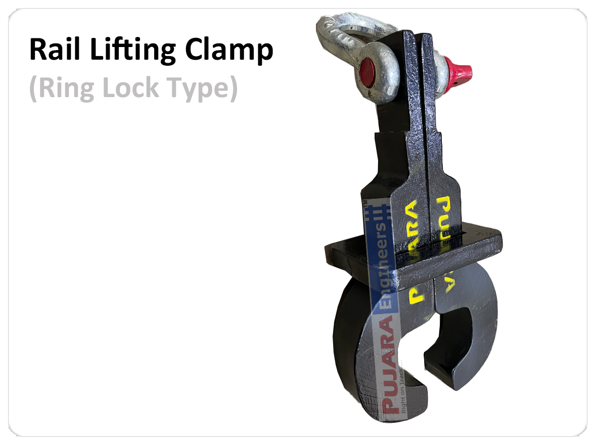 Rail Head Lifting Clamp with Ring Lock