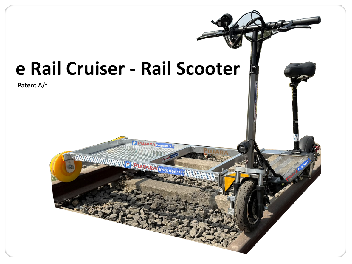 Pujara Engineers Product Best Rail Scooter branded as eRailCruiser